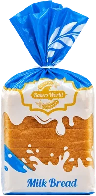 Bakers World Milk bread pack, front